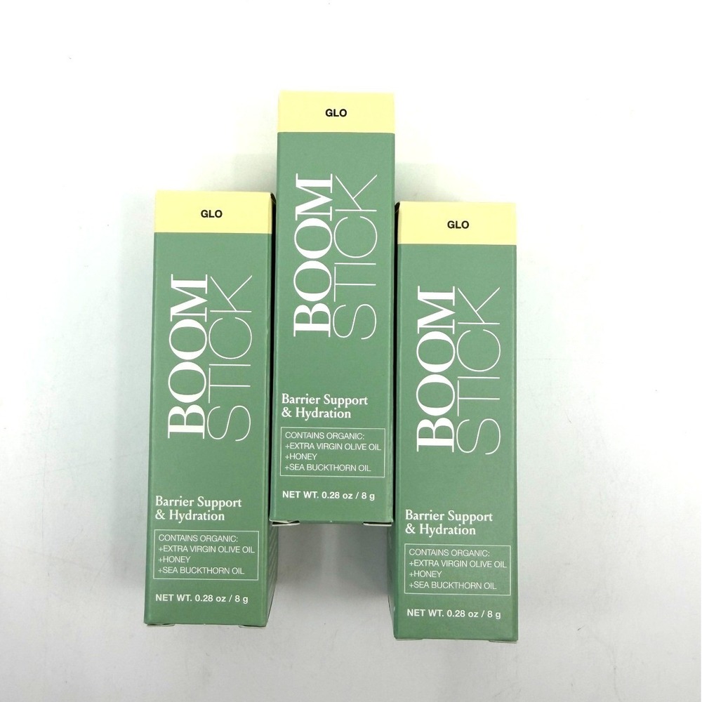 3-Pack BOOM Beauty by Cindy Joseph Boomstick Glo Moisturizer 0.28 oz New